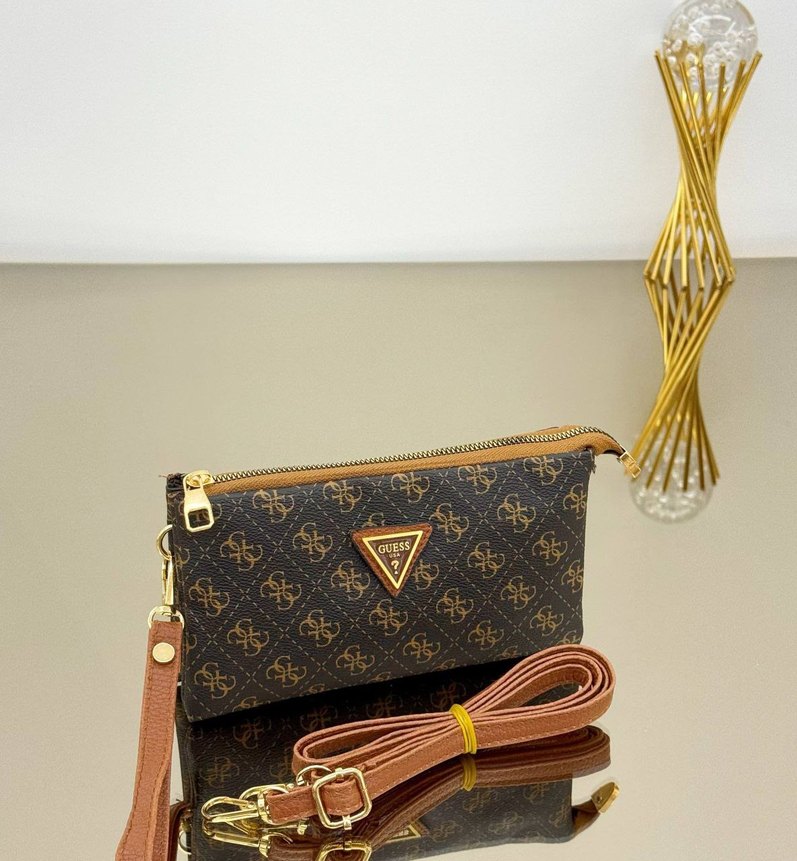 Baskılı Deri Kadın Çanta - Klasik Şıklık - Görsel 3