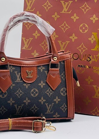 Bej Deri Baskılı Düğmeli Kadın Çanta - Görsel 12