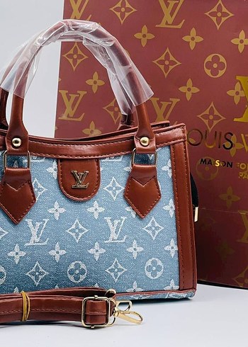 Bej Deri Baskılı Düğmeli Kadın Çanta - Görsel 5