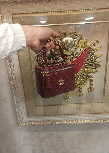 Kadın Deri Yılan Desenli Fermuarlı Çanta - Görsel 8