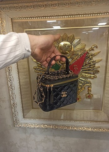 Kadın Deri Yılan Desenli Fermuarlı Çanta - Görsel 7