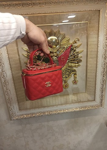 Kadın Deri Yılan Desenli Fermuarlı Çanta - Görsel 3