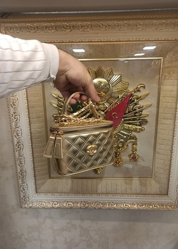 Kadın Deri Yılan Desenli Fermuarlı Çanta - Görsel 4