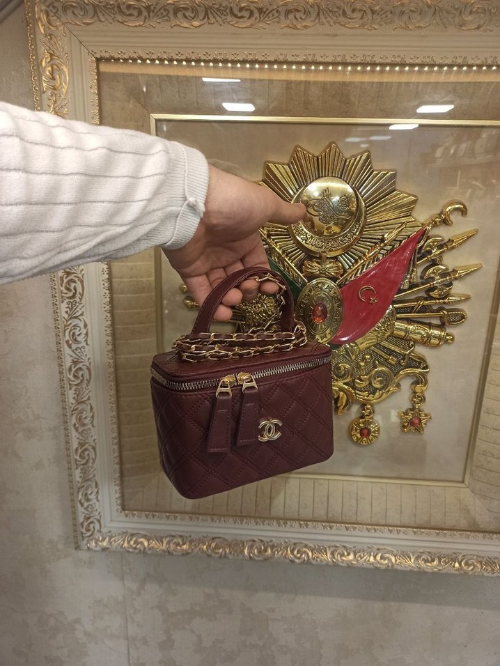 Kadın Deri Yılan Desenli Fermuarlı Çanta - Görsel 2