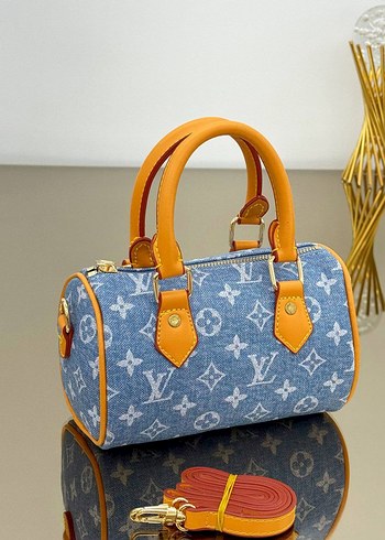 Renkli Desenli Deri Kadın Çanta - Görsel 8