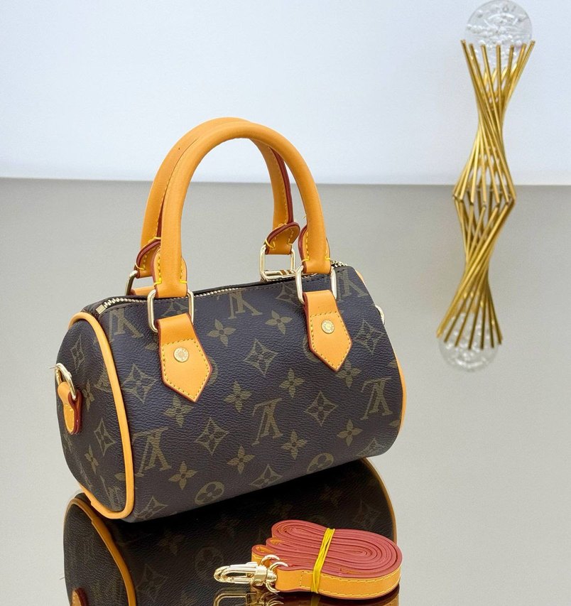 Renkli Desenli Deri Kadın Çanta - Görsel 4