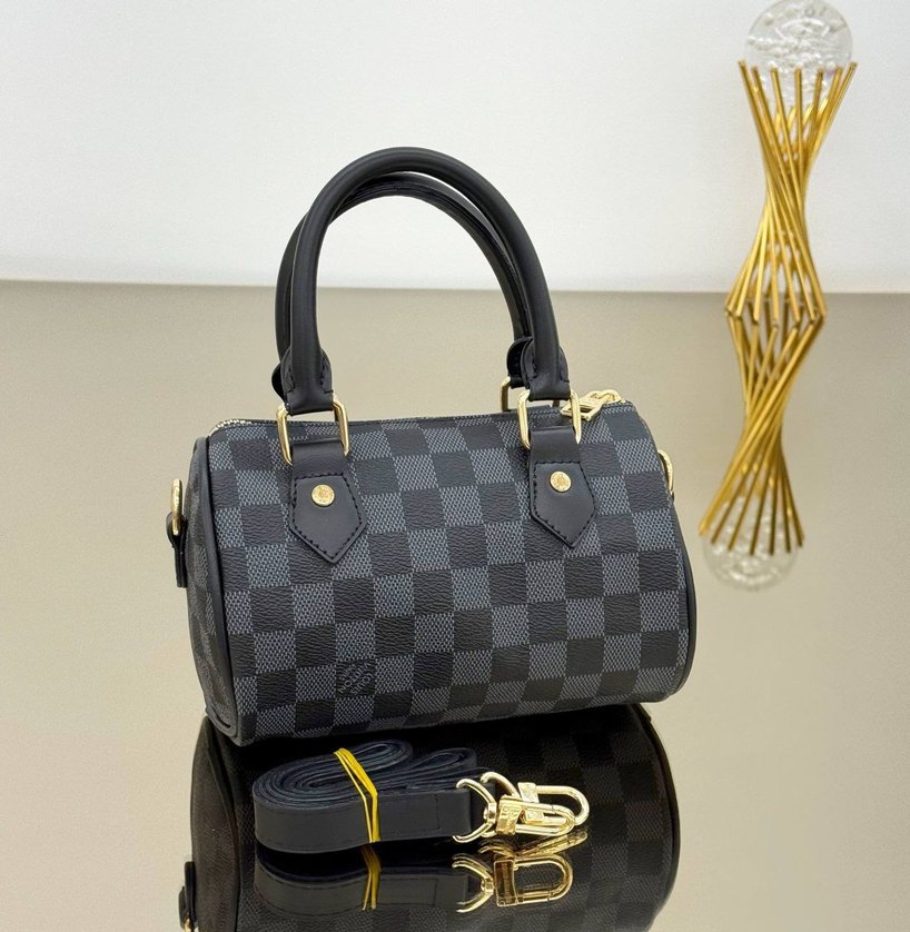 Renkli Desenli Deri Kadın Çanta - Görsel 5