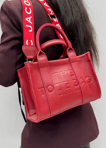 Bordo Renkli Deri Fermuarlı Street Style Çanta - Görsel 6