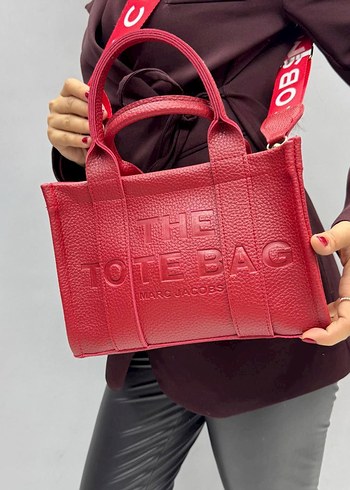 Bordo Renkli Deri Fermuarlı Street Style Çanta - Görsel 7