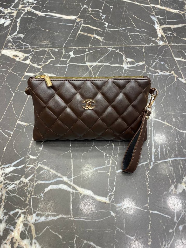 Deri Kadın El Çantası, Fermuarlı, Modern Klasik - Görsel 5