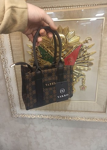 Vakko Siyah Deri Kadın Çanta - Görsel 4