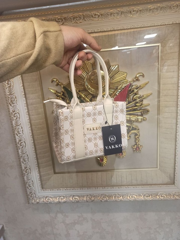 Vakko Siyah Deri Kadın Çanta - Görsel 3