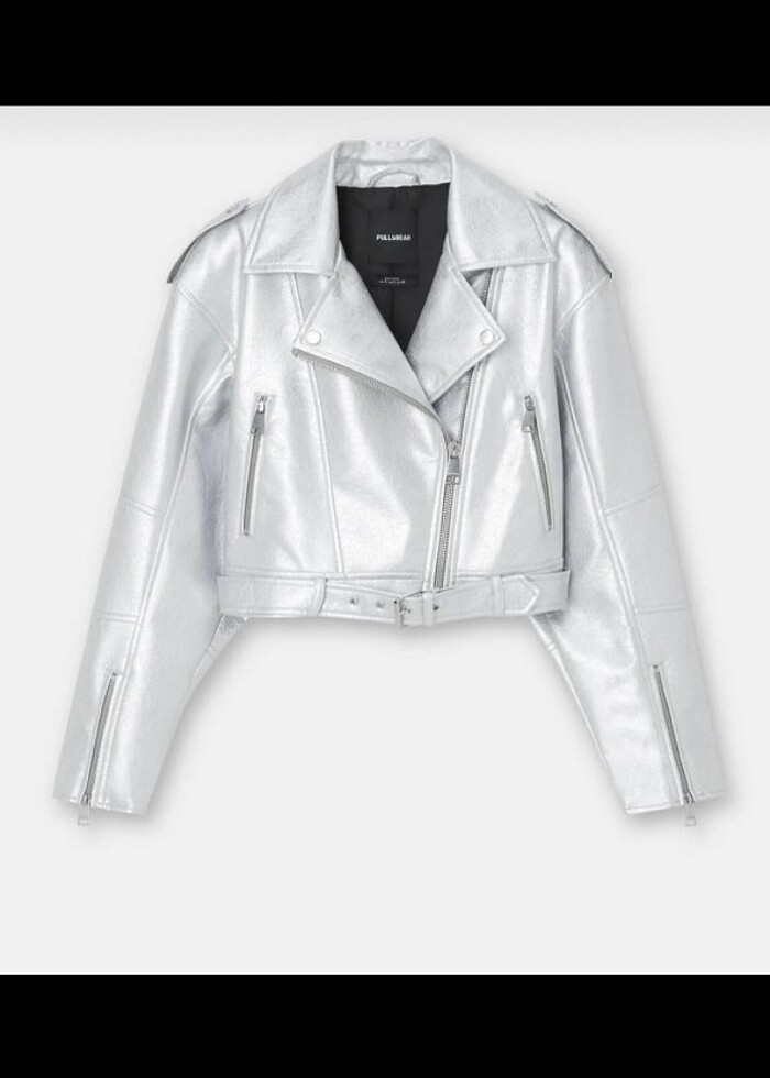 Pull&Bear deri ceket  - Görsel 2