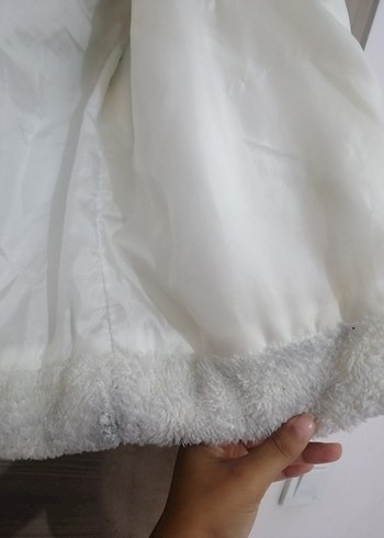 Kürklü Kapüşonlu Kısa Kadın Ceket - Görsel 5