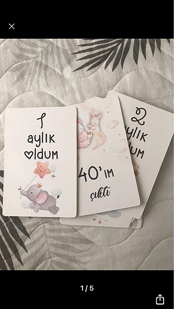 Bebek aylık kartları