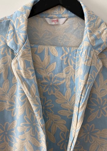 Mavi Desenli Kısa Kollu pijama takımı - Görsel 4