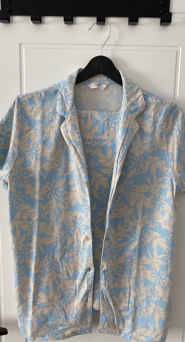 Mavi Desenli Kısa Kollu pijama takımı - Görsel 2