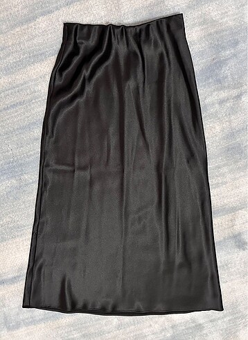 Zara saten midi etek