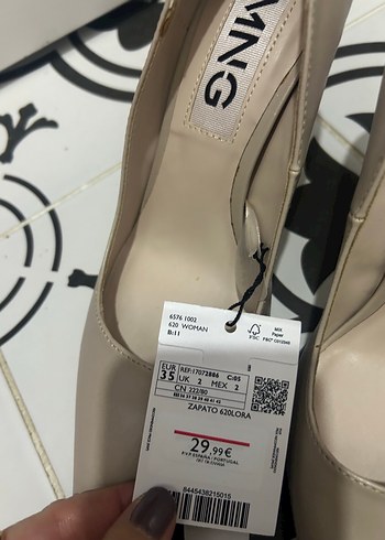 Bej Stiletto Topuklu Kadın Ayakkabı - Görsel 4