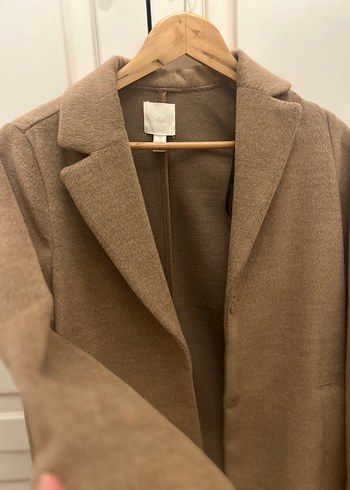 Camel Renk Uzun Klasik Kaban - Görsel 2