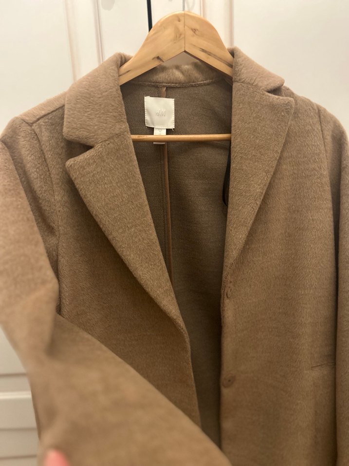 Camel Renk Uzun Klasik Kaban - Görsel 2