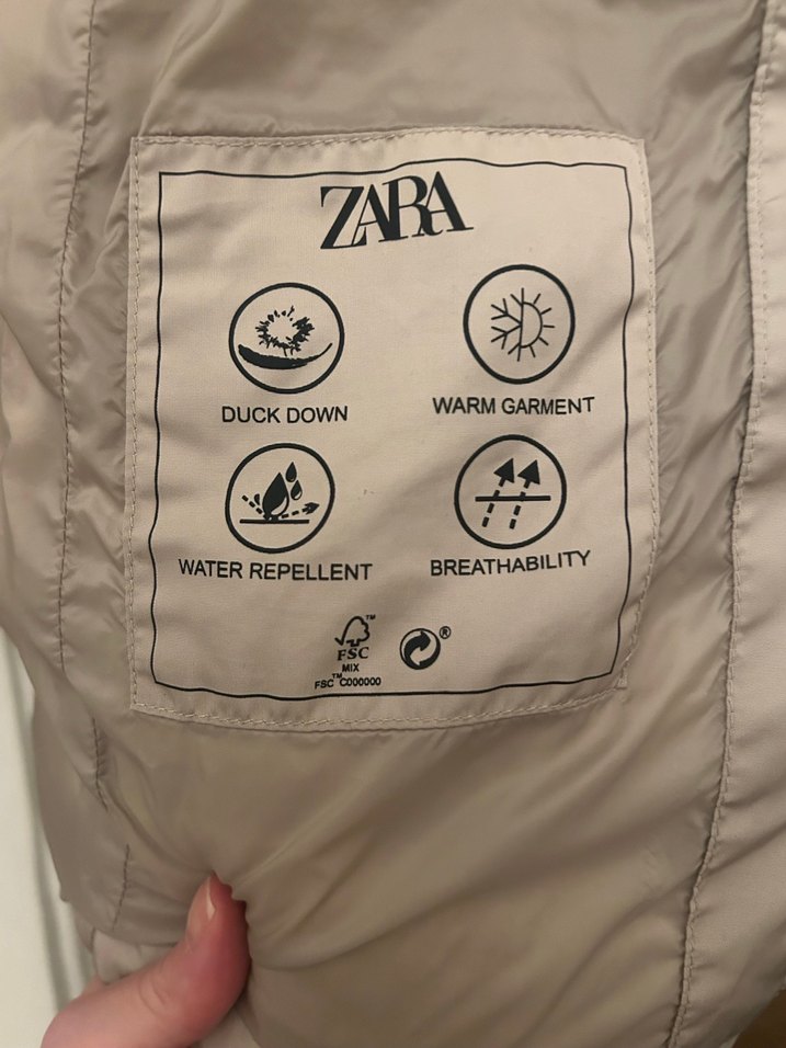 Bej Kadın Kemerli Kışlık Mont - Görsel 4