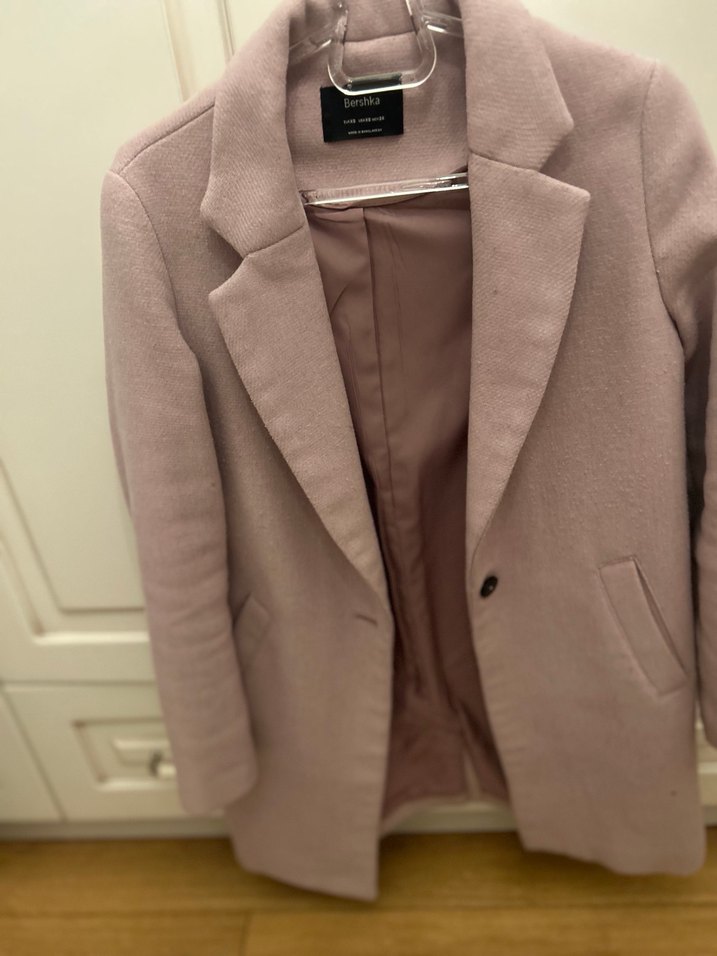 Pudra Renkli Uzun Kaban - Görsel 2