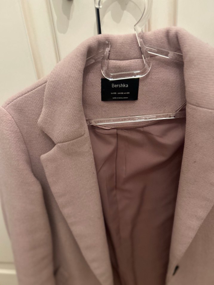 Pudra Renkli Uzun Kaban - Görsel 3