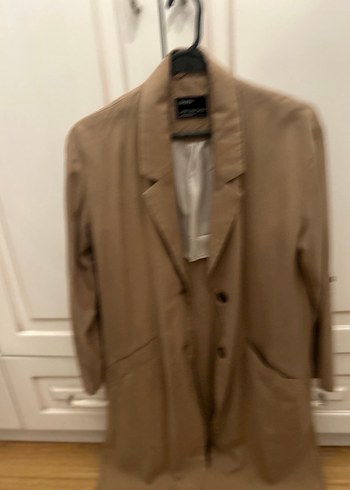 Bej Midi Kadın Trençkot - Görsel 2