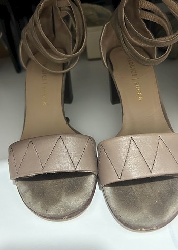 Kahve Kadın Topuklu Sandalet - Görsel 2