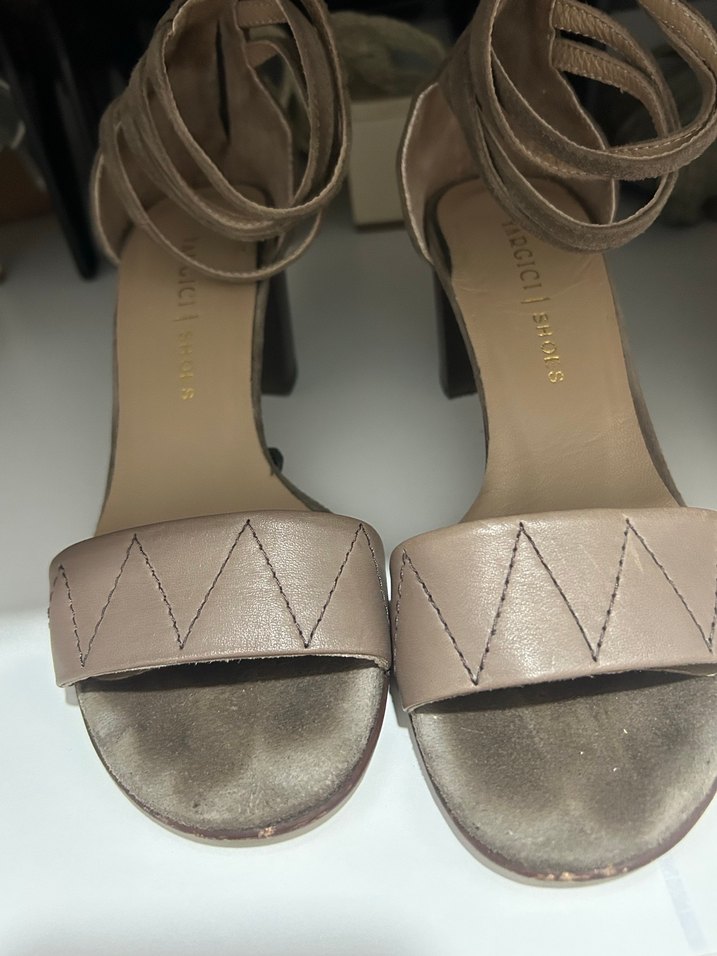 Kahve Kadın Topuklu Sandalet - Görsel 2