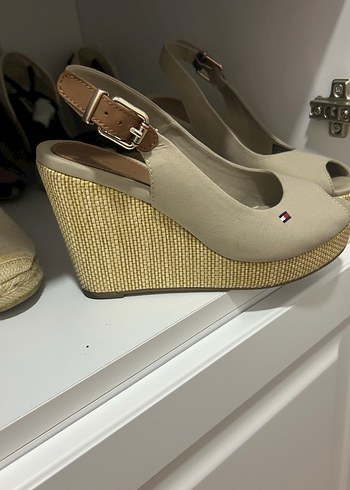 Bej Kadın Dolgu Topuklu Ayakkabı - Görsel 2