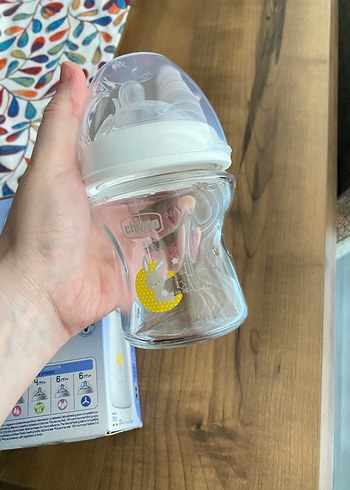 Chicco +0 ay cam biberon 150 ml yeni 1-2 kez kullanıldı - Görsel 3