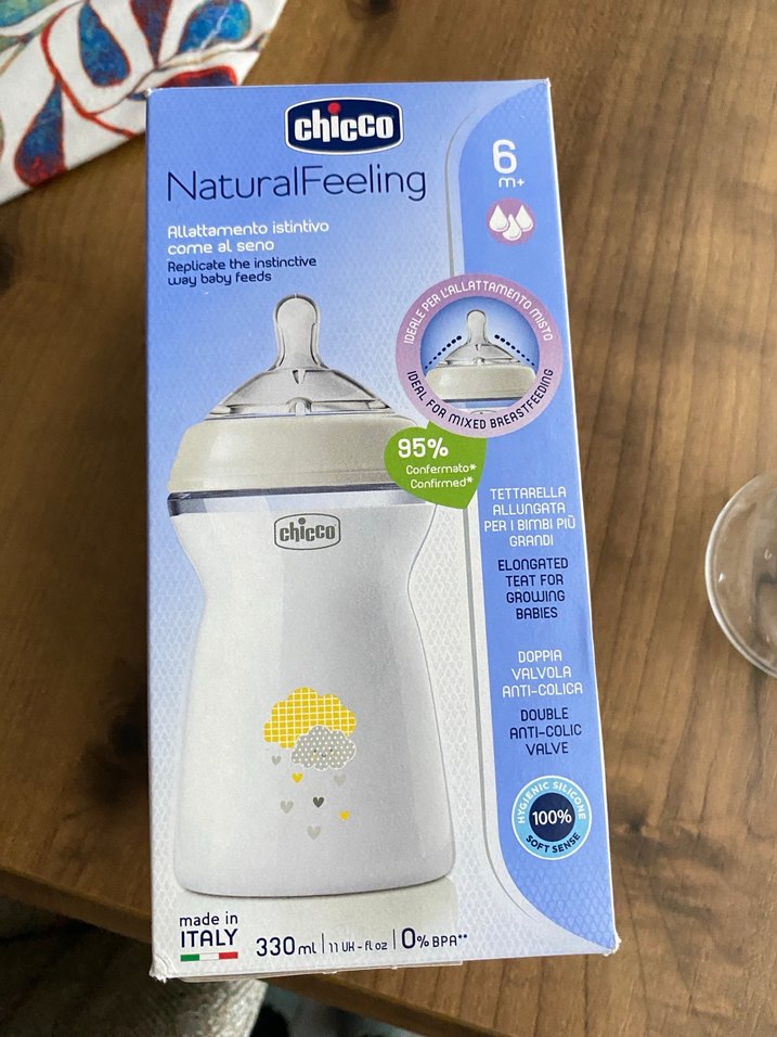 Chicco NaturalFeeling Bebek Biberonu 330 ml - Görsel 3