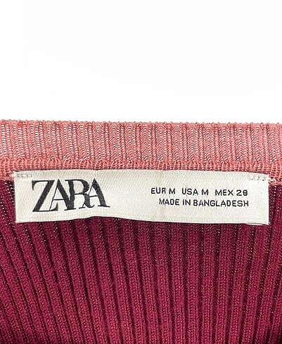 m Beden bordo Renk Zara triko bluz çok şık yeni