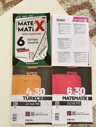 Matematik ve türkçe soru bankası yeni