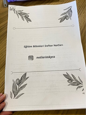 Eğitim bilimleri tüm ders notları