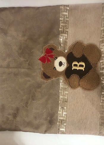 Beden Renk Kahverengi Peluş Ayıcık yastık