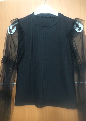 Trendyol & Milla Uzun Kollu Siyah Gotik Bluz