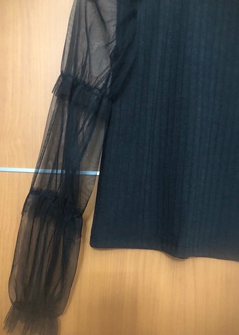 38 Beden Uzun Kollu Siyah Gotik Bluz