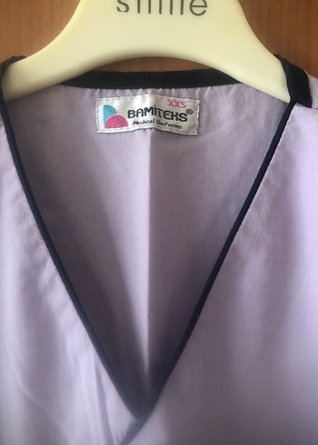 Mor V Yakalı Hastane kıyafeti - Görsel 4