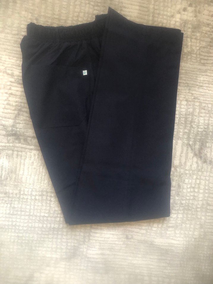 Mavi Kısa Kollu  Hastane Kıyafeti - Görsel 2