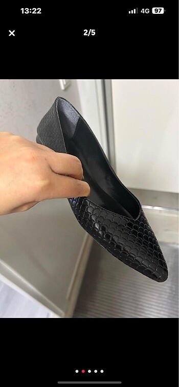 39 Beden siyah Renk Babet ayakkabı