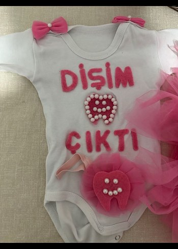 6 Ay Beden Pembe diş kostümü