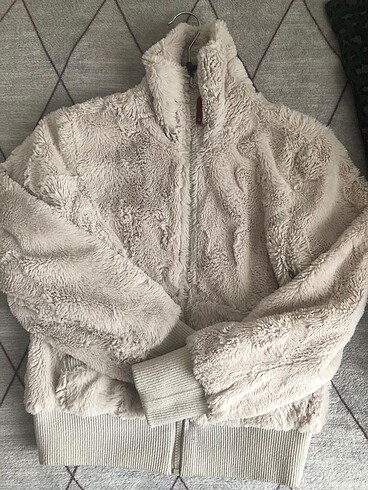 Peluş ceket hırka