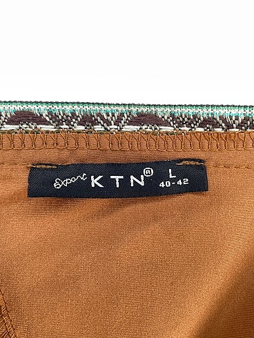 l Beden kahverengi Renk PreLoved Bluz %70 İndirimli.
