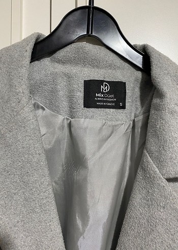 Gri Kuşaklı Uzun Kaban - Görsel 2