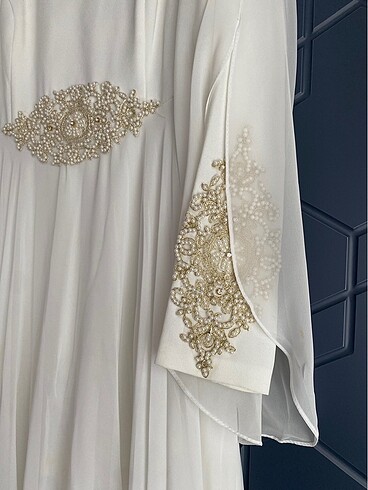 Beyaz elbise abiye - Görsel 4