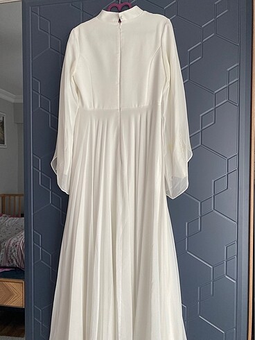 Beyaz elbise abiye - Görsel 7