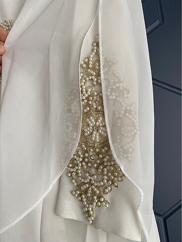 Beyaz elbise abiye - Görsel 6